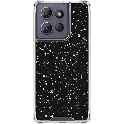 Black Speckle Moto G Play 5G (2025) Clear Case